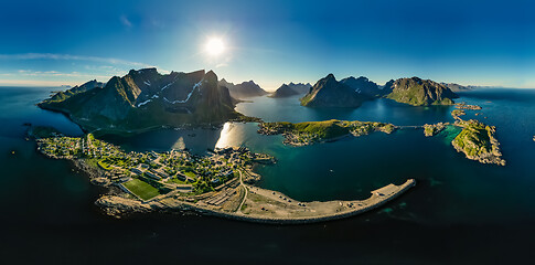 Image showing Lofoten is an archipelago in the county of Nordland, Norway.