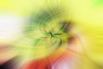 Image showing Background of yellow and green swirling flower texture