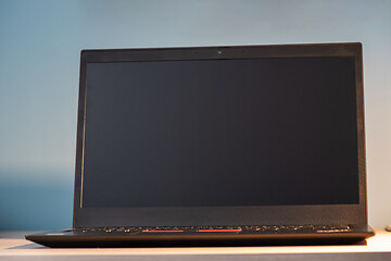 Image showing Abstract close-up laptop