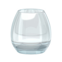 Image showing Empty glass isolated on white