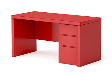 Image showing Modern red desk