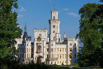Image showing Czech Republic - white castle Hluboka nad Vltavou