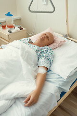 Image showing woman patient with cancer in hospital