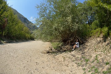 Image showing senoir male hiker