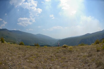 Image showing senoir male hiker