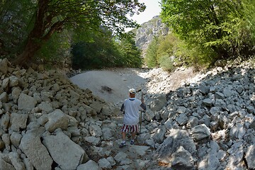 Image showing senoir male hiker