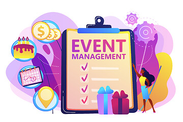 Image showing Event management concept vector illustration.