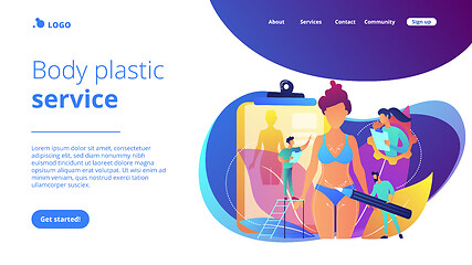 Image showing Body contouring concept landing page.