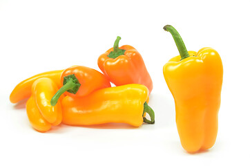 Image showing Sweet yellow pepper isolated