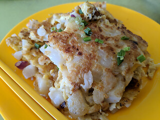 Image showing Fried Turnip cake or radish cake