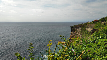 Image showing Cliff at Uluwatu Temple or Pura Luhur Uluwatu