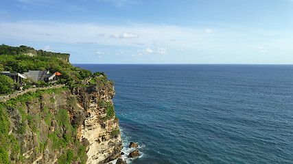 Image showing Cliff at Uluwatu Temple or Pura Luhur Uluwatu