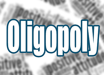 Image showing Oligopoly word with word cloud background