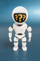 Image showing robot with question marks
