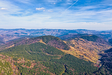 Image showing Autumn mountain valley scene