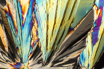 Image showing colorful Sucrose micro crystals