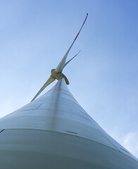 Image showing wind turbine closeup