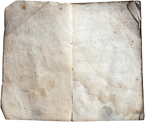 Image showing Old paper note book