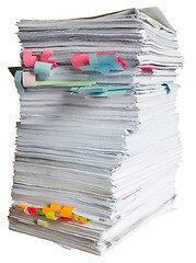 Image showing Stack of waste paper