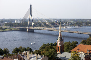 Image showing Aerial view of Riga. Latvia