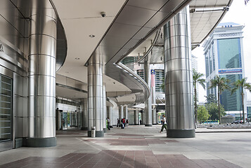 Image showing Entrance of the Petronas Twin Towers, Kuala Lumpur, Malaysia