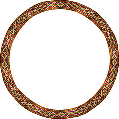 Image showing Folk circle frame