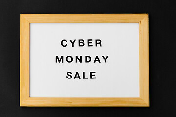 Image showing magnetic board with cyber monday sale words