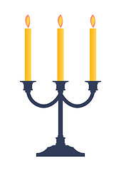 Image showing candlestick candle holder illustration