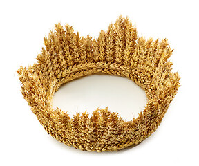 Image showing crown made of wheat ears of cereals 