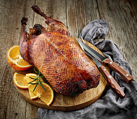 Image showing freshly roasted duck roast