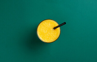 Image showing glass of fresh orange juice