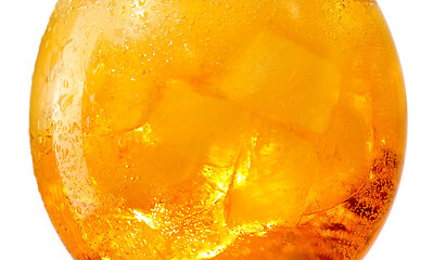 Image showing closeup of orange cocktail glass