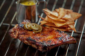 Image showing freshly grilled ribs