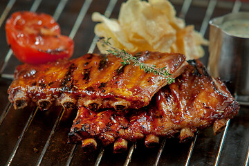 Image showing freshly grilled ribs