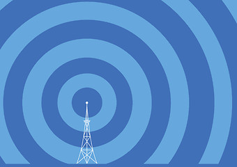 Image showing broadcast tower illustration