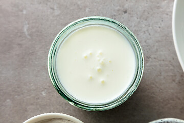 Image showing glass of kefir