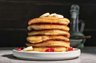 Image showing freshly baked pancakes