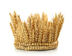 Image showing crown made of wheat ears of cereals 