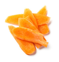 Image showing fresh raw carrot slices