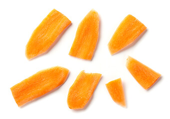 Image showing fresh raw carrot slices