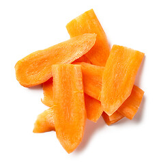 Image showing fresh raw carrot slices