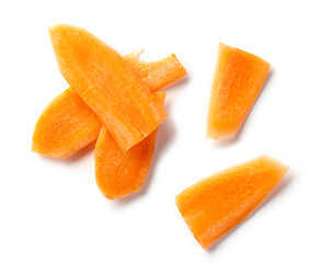 Image showing fresh raw carrot slices