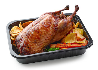 Image showing freshly roasted duck roast