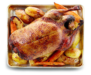 Image showing freshly roasted duck roast