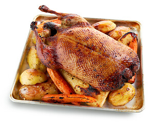 Image showing freshly roasted duck roast