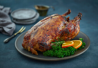 Image showing freshly roasted duck roast