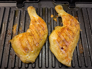 Image showing Grilled chicken thigh