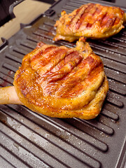 Image showing Grilled duck thighs