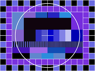 Image showing TV transmission test card