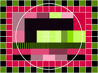 Image showing TV transmission test card